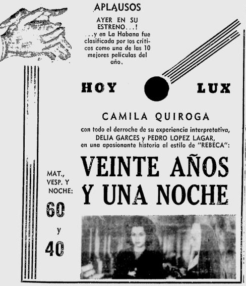 Veinte añosy una noche - Diario El Tiempo, Colombia 5 diciembre de 1942.jpg