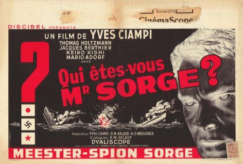 Con este cartel tan misterioso, qui&eacute;n se perder&iacute;a QUI &Ecirc;TES-VOUS, MONSIEUR SORGE?