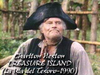 Charlton Heston en TREASURE ISLAND (La Isla del Tesoro-1990)