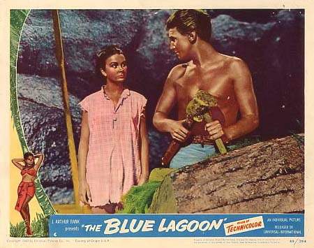 Jean Simmons y Donald Houston en THE BLUE LAGOON (1949)