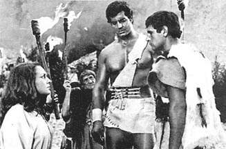 Un momento de tensi&oacute;n
dram&aacute;tica en 
GOLIATH AT THE 
CONQUEST OF DAMASCUS