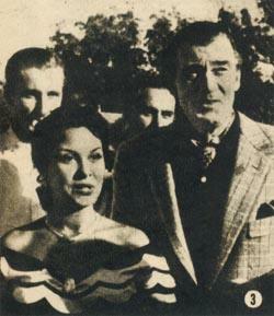 Fanny Navarro junto a Walter Pidgeon en la estancia de los Martínez de Hoz: el astro de Hollywood felicitó a la argentina por su interpretación en EL GRITO SAGRADO