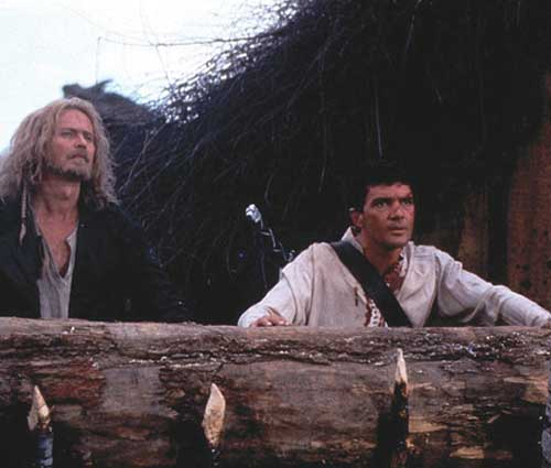 Vladimir Kulich y Antonio Banderas en THE 13th WARRIOR