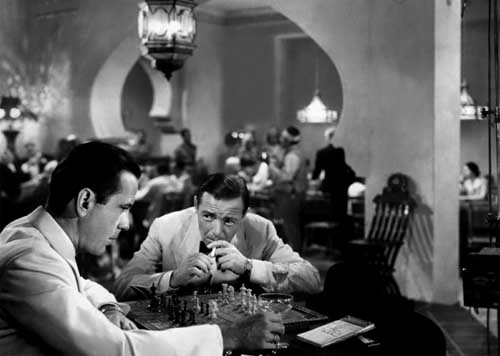 Humphrey Bogart y Peter Lorre en CASABLANCA