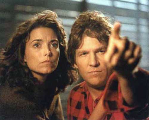 Karen Allen y Jeff Bridges en STARMAN