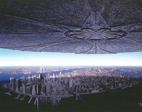 Nave nodriza en INDEPENDENCE DAY