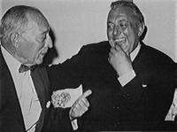 Buster Keaton junto a Jacques Tati