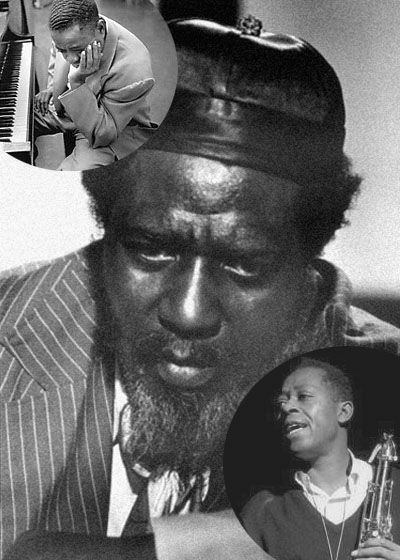 Art Tatum (sup), Monk y Charlie Rouse (inf), la obsesi�n y el amigo
